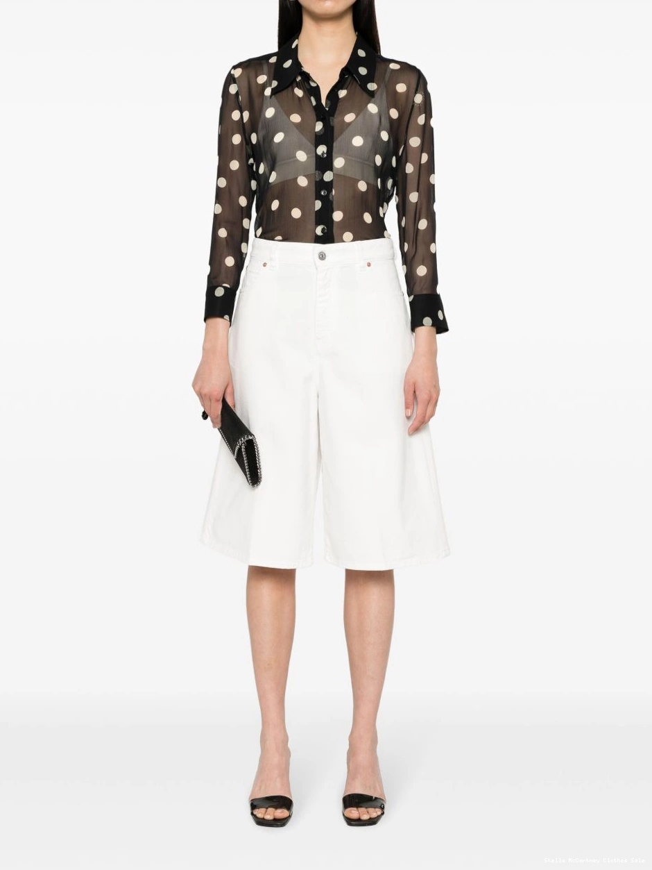Cheap polka-dot georgette Women McCartney shirt Stella 0811